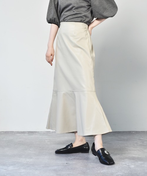 RETRO GIRL（レトロガール）の「アソートマーメイドスカート（スカート・レディース・アイボリー/ブラック/ブラウン系その他/イエロー系その他/ブラック系その他/ブラウン系その他2/ダークブラウン・FREE）」の2枚目の写真