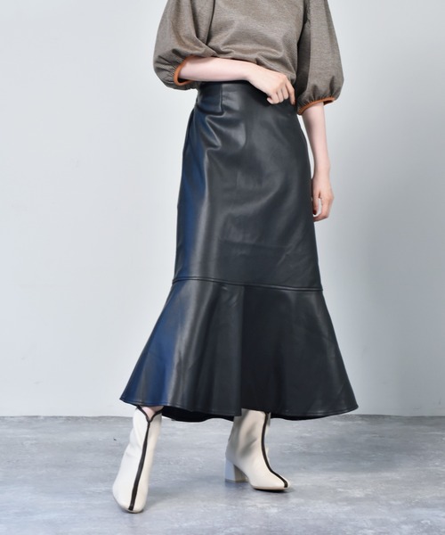 RETRO GIRL（レトロガール）の「アソートマーメイドスカート（スカート・レディース・アイボリー/ブラック/ブラウン系その他/イエロー系その他/ブラック系その他/ブラウン系その他2/ダークブラウン・FREE）」の3枚目の写真