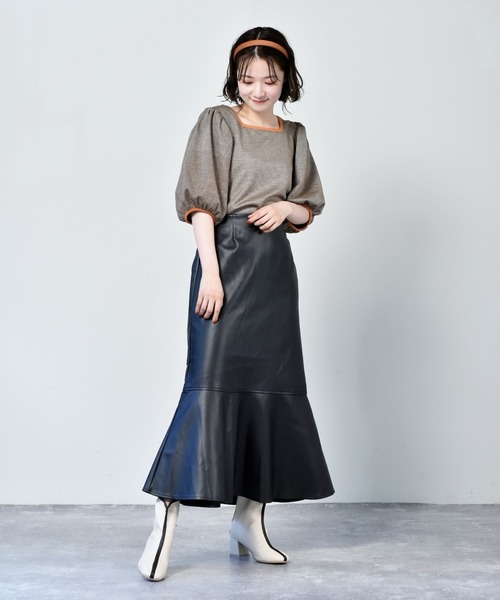 RETRO GIRL（レトロガール）の「アソートマーメイドスカート（スカート・レディース・アイボリー/ブラック/ブラウン系その他/イエロー系その他/ブラック系その他/ブラウン系その他2/ダークブラウン・FREE）」の13枚目の写真