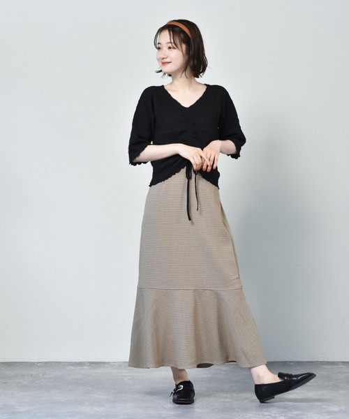 RETRO GIRL（レトロガール）の「アソートマーメイドスカート（スカート・レディース・アイボリー/ブラック/ブラウン系その他/イエロー系その他/ブラック系その他/ブラウン系その他2/ダークブラウン・FREE）」の19枚目の写真