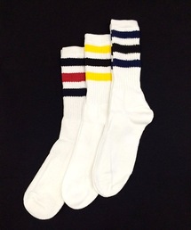 HANES | 3足1組 ヘインズ ライン入り パイルソックス Hanes HALF PILE 3P SOCKS HMS201(ソックス/靴下)