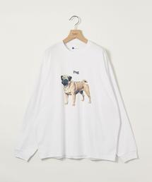 【WEB限定】＜info. BEAUTY&YOUTH＞ ドッグ プリント カットソー