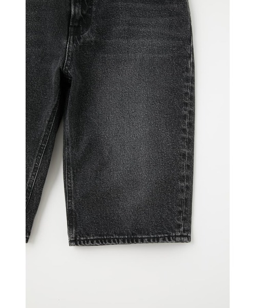 MOUSSY（マウジー）の「DENIM HALF パンツ（デニムパンツ・レディース・ライトブラック・2/0/1）」の10枚目の写真
