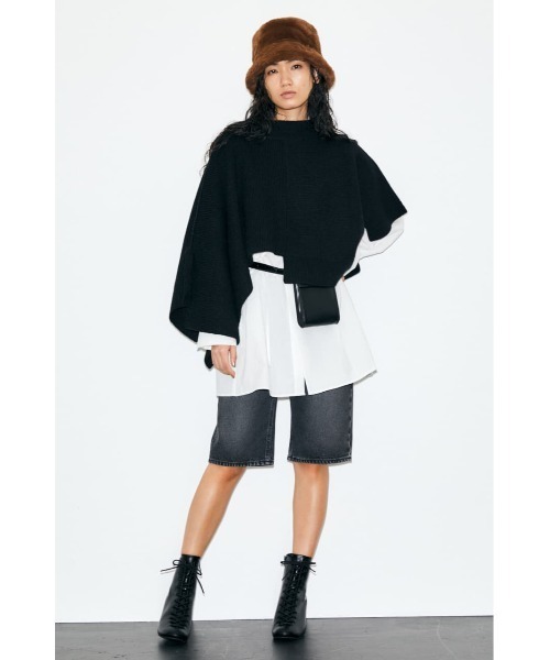 MOUSSY（マウジー）の「DENIM HALF パンツ（デニムパンツ・レディース・ライトブラック・2/0/1）」の2枚目の写真