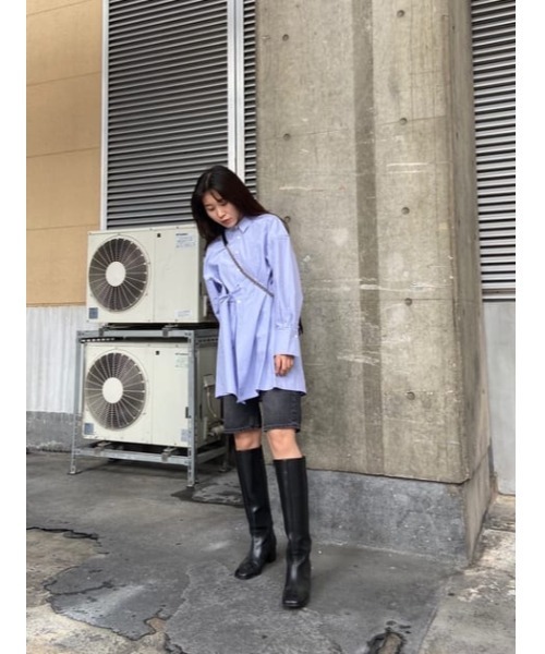 MOUSSY（マウジー）の「DENIM HALF パンツ（デニムパンツ・レディース・ライトブラック・2/0/1）」の15枚目の写真