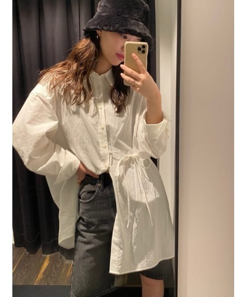 MOUSSY（マウジー）の「DENIM HALF パンツ（デニムパンツ・レディース・ライトブラック・2/0/1）」の18枚目の写真