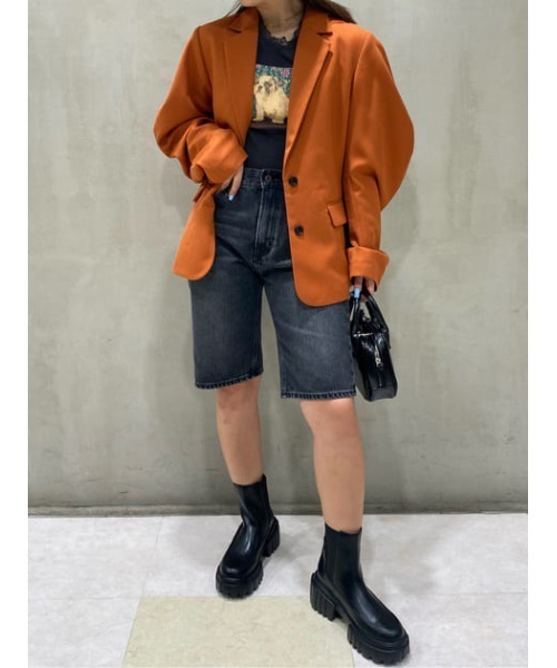 MOUSSY（マウジー）の「DENIM HALF パンツ（デニムパンツ・レディース・ライトブラック・2/0/1）」の19枚目の写真