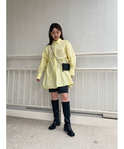 MOUSSY（マウジー）の「DENIM HALF パンツ（デニムパンツ・レディース・ライトブラック・2/0/1）」の20枚目の写真