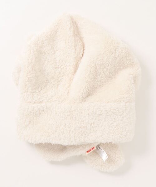 KID BLUE（キッドブルー）の「キッドブルー -フラッフィーシャギー -【キッズ】フード付きネックウォーマー -SGRW146 -kidblue（ネックウォーマー/スヌード・キッズ・サックスブルー/アイボリー・-）」の3枚目の写真