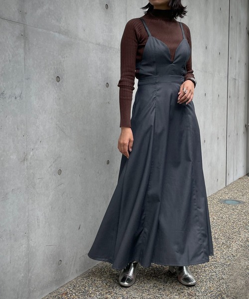 &g'aime(アンジェム)の「【&g’aime】ウォッシャブルウールリブニット(ニット/セーター・レディース・ブラック/カーキ/ライトグレー/ブラウン・FREE)」の10枚目の写真