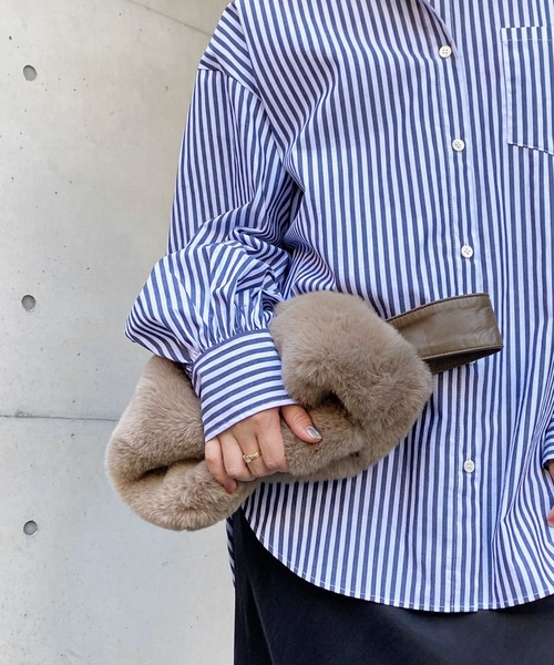 DouDou（ドゥドゥ）の「フェイクレッキスBAG（ハンドバッグ・レディース・ベージュ/モカ・FREE）」の14枚目の写真