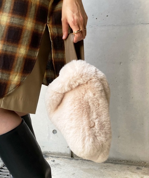 DouDou（ドゥドゥ）の「フェイクレッキスBAG（ハンドバッグ・レディース・ベージュ/モカ・FREE）」の19枚目の写真