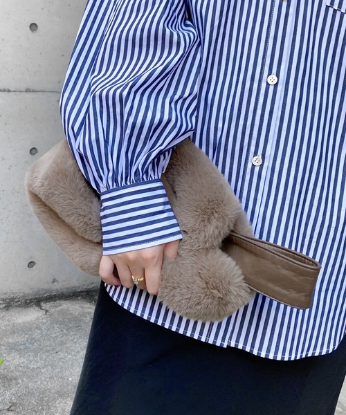 DouDou（ドゥドゥ）の「フェイクレッキスBAG（ハンドバッグ・レディース・ベージュ/モカ・FREE）」の20枚目の写真