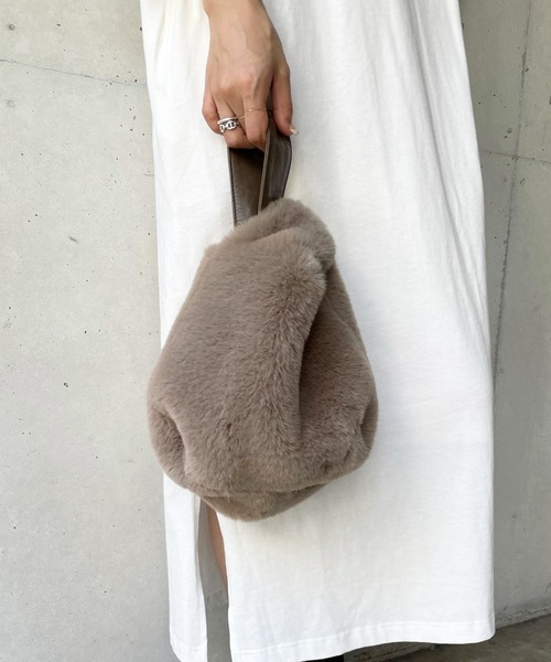 DouDou（ドゥドゥ）の「フェイクレッキスBAG（ハンドバッグ・レディース・ベージュ/モカ・FREE）」の17枚目の写真