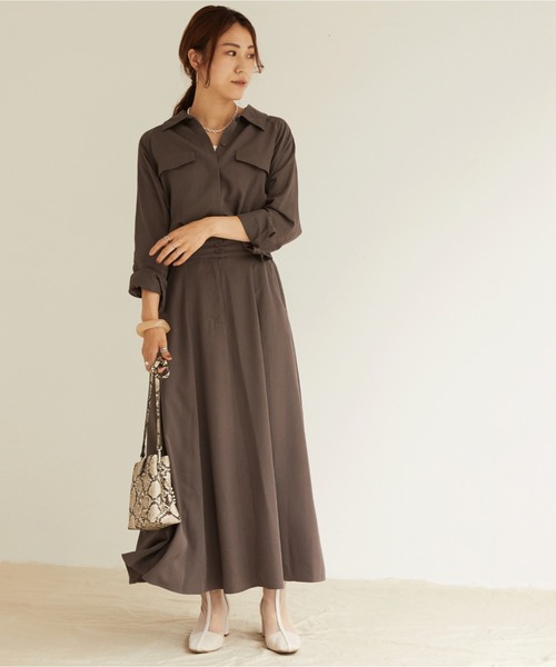ラグランウエストマークシャツワンピース ワンピース Doux Archives ドゥアルシーヴ のファッション通販 Zozotown