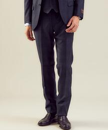 green label relaxing | ＜CANONICO（カノニコ）＞フラノチェック RG ノープリーツ スーツパンツ(スーツパンツ)