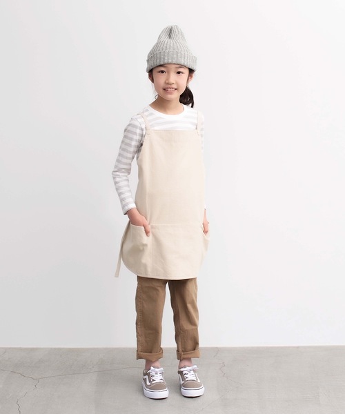 COCO WALK（ココウォーク）の「COCOWALK:親子シェアエプロン（エプロン・レディース・ブラック/ナチュラル/カーキ・FREE）」の16枚目の写真