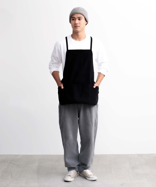 COCO WALK（ココウォーク）の「COCOWALK:親子シェアエプロン（エプロン・レディース・ブラック/ナチュラル/カーキ・FREE）」の6枚目の写真