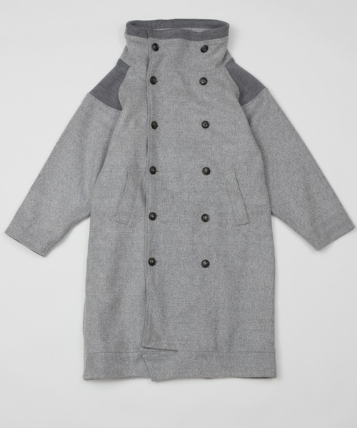 AlexanderLeeChang（アレキサンダーリーチャン）の「AlexanderLeeChang/アレキサンダーリーチャン SAKASAMA LONG P COAT サカサマロングピーコート　AC032106（ピーコート・メンズ・ベージュ/ネイビー/グレー・2/3）」の20枚目の写真