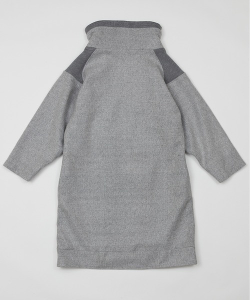 AlexanderLeeChang（アレキサンダーリーチャン）の「AlexanderLeeChang/アレキサンダーリーチャン SAKASAMA LONG P COAT サカサマロングピーコート　AC032106（ピーコート・メンズ・ベージュ/ネイビー/グレー・2/3）」の4枚目の写真