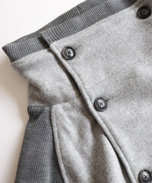 AlexanderLeeChang（アレキサンダーリーチャン）の「AlexanderLeeChang/アレキサンダーリーチャン SAKASAMA LONG P COAT サカサマロングピーコート　AC032106（ピーコート・メンズ・ベージュ/ネイビー/グレー・2/3）」の11枚目の写真