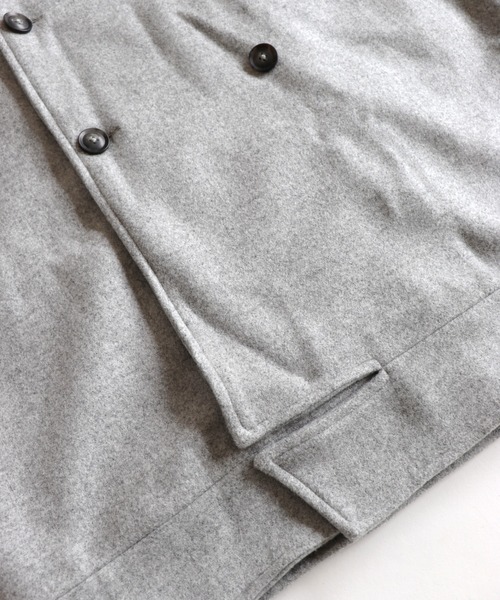 AlexanderLeeChang（アレキサンダーリーチャン）の「AlexanderLeeChang/アレキサンダーリーチャン SAKASAMA LONG P COAT サカサマロングピーコート　AC032106（ピーコート・メンズ・ベージュ/ネイビー/グレー・2/3）」の18枚目の写真