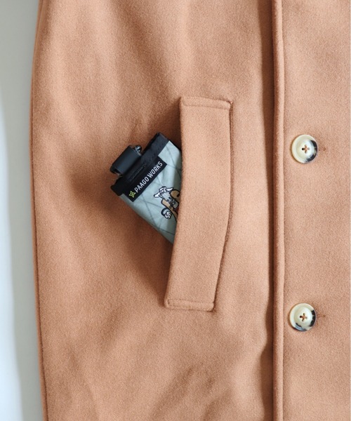 AlexanderLeeChang（アレキサンダーリーチャン）の「AlexanderLeeChang/アレキサンダーリーチャン SAKASAMA LONG P COAT サカサマロングピーコート　AC032106（ピーコート・メンズ・ベージュ/ネイビー/グレー・2/3）」の22枚目の写真