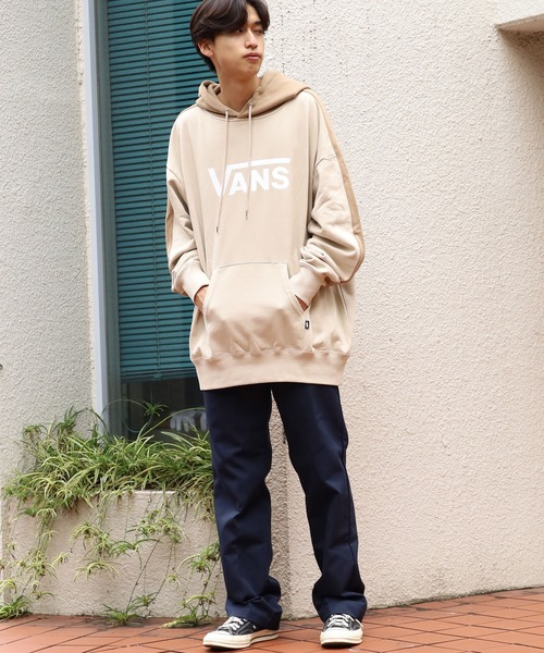 VANS（バンズ）の「VANS/ヴァンズ M VANS Switch Hoodie Sweat フロントロゴ フーディー（パーカー・メンズ・ホワイト/ベージュ/ネイビー・M/L/XL）」の15枚目の写真