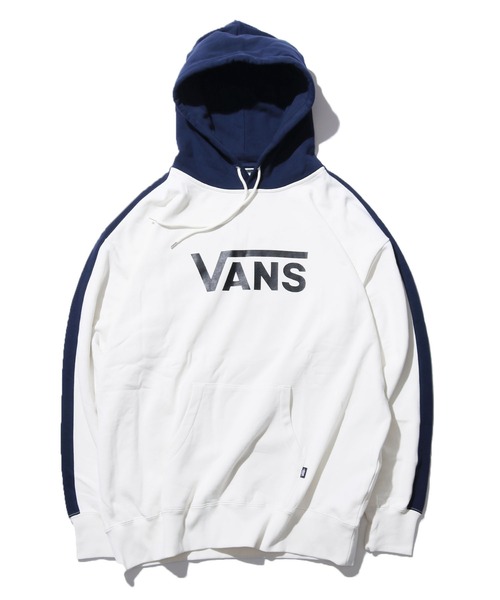 VANS（バンズ）の「VANS/ヴァンズ M VANS Switch Hoodie Sweat フロントロゴ フーディー（パーカー・メンズ・ホワイト/ベージュ/ネイビー・M/L/XL）」の8枚目の写真
