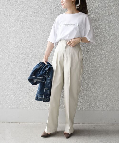 SHIPS(シップス)の「〈手洗い可能〉ベーシックセミテーパードチノパンツ◇(チノパンツ・レディース・ベージュ/ネイビー/ライトグレー系/オリーブ・LARGE/MEDIUM/SMALL)」の22枚目の写真