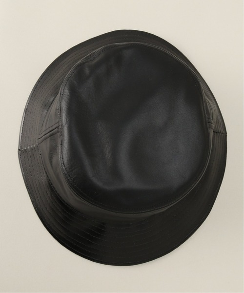 newhattan(ニューハッタン)の「【NEW HATTAN/ニューハッタン】レザーバケットハット(ハット・メンズ・その他・FREE)」の2枚目の写真