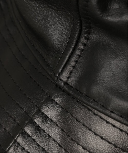 newhattan(ニューハッタン)の「【NEW HATTAN/ニューハッタン】レザーバケットハット(ハット・メンズ・その他・FREE)」の5枚目の写真