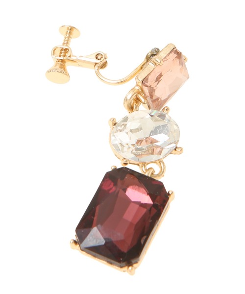 31 Sons de mode（トランテアン　ソン　ドゥ　モード）の「３連ビジューイヤリング（イヤリング・レディース・ピンク/ブルー・38）」の8枚目の写真