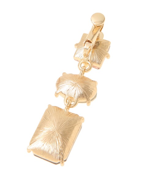 31 Sons de mode（トランテアン　ソン　ドゥ　モード）の「３連ビジューイヤリング（イヤリング・レディース・ピンク/ブルー・38）」の9枚目の写真