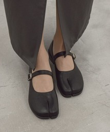 【tukn.】足袋シューズ/マニッシュストラップパンプス/足袋バレエ/足袋パンプス