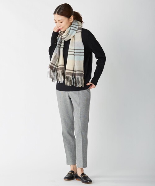 J.PRESS(ジェイプレス)の「【洗える】AIR WOOL ハイネック ニット(ニット/セーター・レディース・ベージュ系/ブラック系/ダルブルー系/ダークブラウン系/パープル系/グレー系・T13/T15)」の12枚目の写真