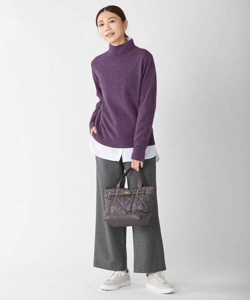 J.PRESS(ジェイプレス)の「【洗える】AIR WOOL ハイネック ニット(ニット/セーター・レディース・ベージュ系/ブラック系/ダルブルー系/ダークブラウン系/パープル系/グレー系・T13/T15)」の18枚目の写真
