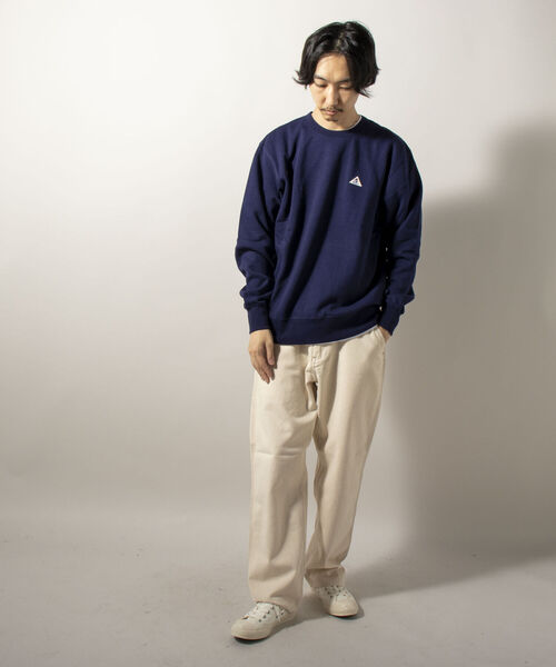 GEVACO（ゲバコ）の「【GEVACO/ゲバコ】ワンポイント クルーネックスウェット（スウェット・メンズ・ネイビー/グレー/オフホワイト・MEDIUM/LARGE）」の21枚目の写真