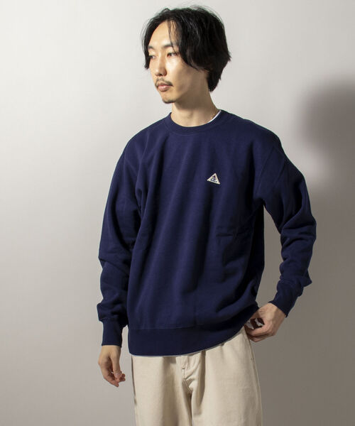GEVACO（ゲバコ）の「【GEVACO/ゲバコ】ワンポイント クルーネックスウェット（スウェット・メンズ・ネイビー/グレー/オフホワイト・MEDIUM/LARGE）」の19枚目の写真