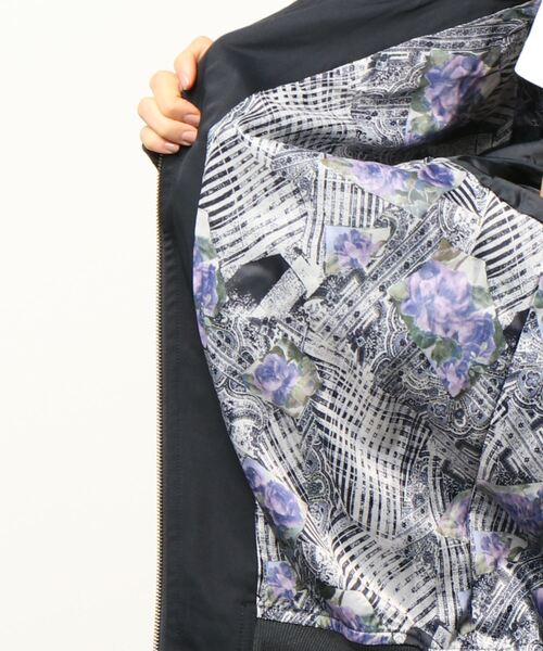 axes femme（アクシーズファム）の「ＭＡ－１ブルゾン（MA-1・メンズ・ブラック/ネイビー・LARGE/MEDIUM）」の3枚目の写真