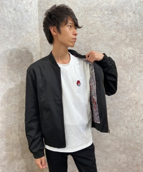 axes femme（アクシーズファム）の「ＭＡ－１ブルゾン（MA-1・メンズ・ブラック/ネイビー・LARGE/MEDIUM）」の2枚目の写真