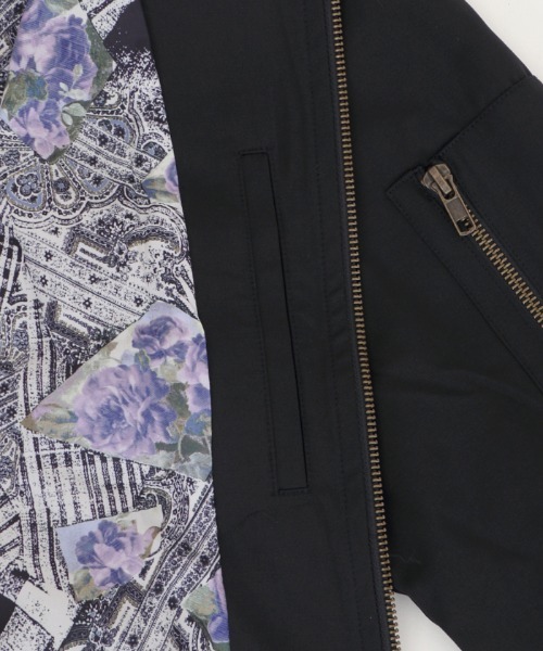 axes femme（アクシーズファム）の「ＭＡ－１ブルゾン（MA-1・メンズ・ブラック/ネイビー・LARGE/MEDIUM）」の13枚目の写真