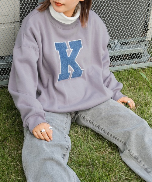 kutir(クティール)の「レイヤード風ハイネックスウェット(スウェット・レディース・チャコールグレー/ダークブラウン/グリーン/ラベンダー/オートミール・FREE)」の5枚目の写真