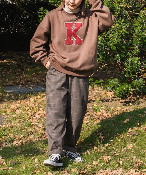 kutir(クティール)の「レイヤード風ハイネックスウェット(スウェット・レディース・チャコールグレー/ダークブラウン/グリーン/ラベンダー/オートミール・FREE)」の19枚目の写真