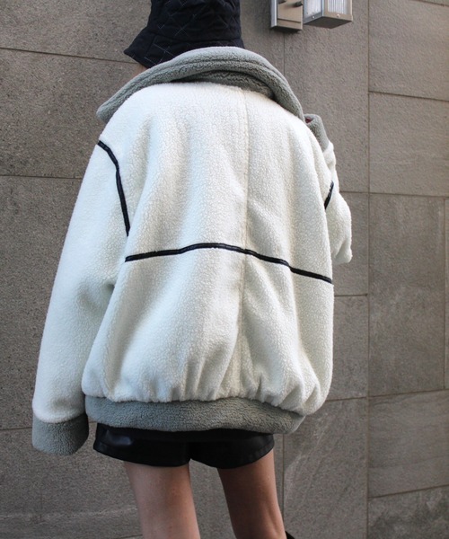 one way(ワンウェイ)の「【oneway Jeans】ベルテッドボアブルゾン(ブルゾン・レディース・ホワイト・FREE)」の21枚目の写真