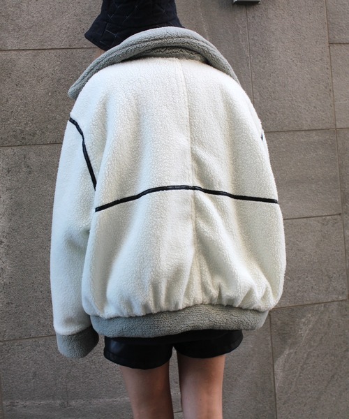 one way(ワンウェイ)の「【oneway Jeans】ベルテッドボアブルゾン(ブルゾン・レディース・ホワイト・FREE)」の20枚目の写真