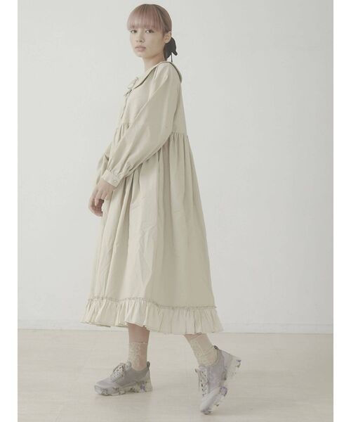 merry jenny（メリージェニー）の「サテンコンビリボンワンピース（ワンピース・レディース・ブラック/ブルー・FREE）」の6枚目の写真