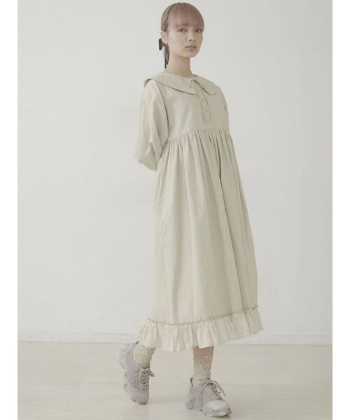 merry jenny（メリージェニー）の「サテンコンビリボンワンピース（ワンピース・レディース・ブラック/ブルー・FREE）」の8枚目の写真