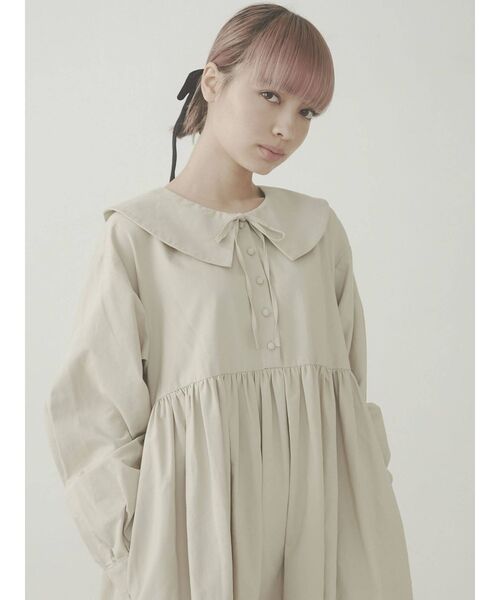 merry jenny（メリージェニー）の「サテンコンビリボンワンピース（ワンピース・レディース・ブラック/ブルー・FREE）」の9枚目の写真