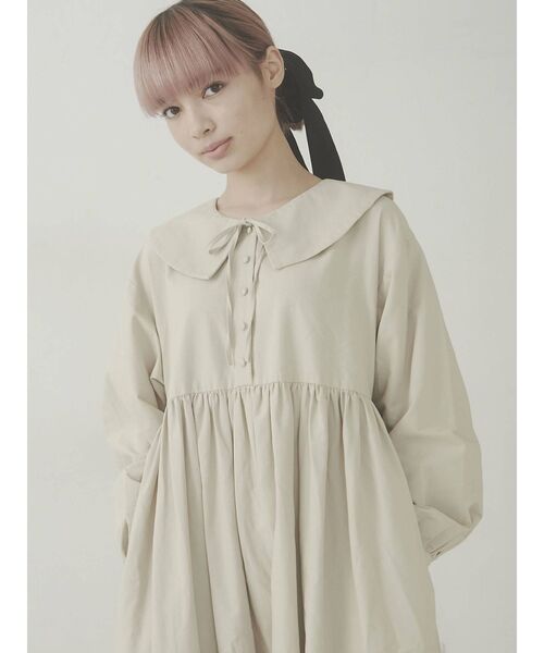 merry jenny（メリージェニー）の「サテンコンビリボンワンピース（ワンピース・レディース・ブラック/ブルー・FREE）」の10枚目の写真